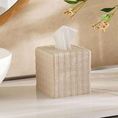 Pan Home Casper Tissue Box 14X14X14.5cm - Sand