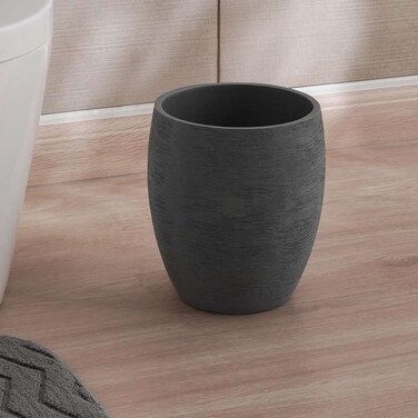 سلة مهملات بان هوم تايد من الراتينج، مقاس 19×19×23 سم - رمادي