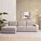 Pan Home Donta Corner Sofa Set (Left Side) - Grey
