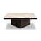 طاولة قهوة بان هوم أجنيلا رخامية - بيج وأسود