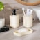 Pan Home Adele Bath Accessories 3 Piece Set - Cream