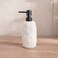 Pan Home Crest Textured Soap Dispenser 8X8X20cm - Cream
