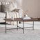 Pan Home Rasario Coffee Table Melamine - Walnut &amp; Black