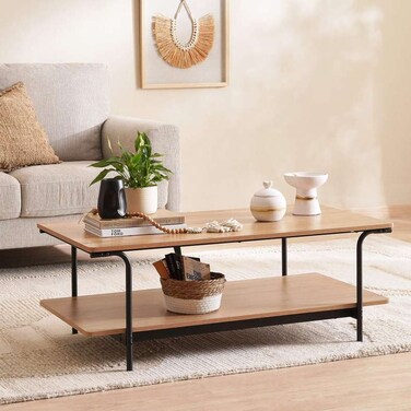 طاولة قهوة إيفان من بان هوم - بني أسود