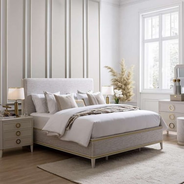 Pan Home Westerly Bed 180X200cm - White
