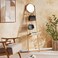 Pan Home Andrea 4 - Tier Shelf With Mirror - 43X36X162cm - Natural
