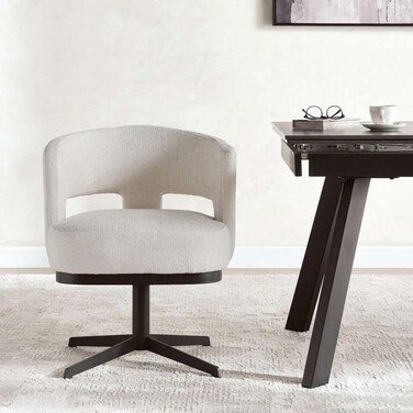 كرسي طعام ديربي من بان هوم - أبيض