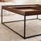 طاولة قهوة مربعة من بان هوم موري - بني أسود