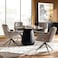 Pan Home Stella 4 Seater Dining Table Marble - Black