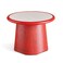 طاولة جانبية صغيرة من السيراميك من بان هوم لييا - لون أحمر طبيعي