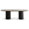 Pan Home Povera 8 Seater Dining Table Marble - Black