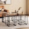 Pan Home Nour 1+4 Coffee Table Set - Brown