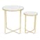 Pan Home Tryne Accent Table Set Of 2 Mirror - Gold