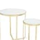 Pan Home Tryne Accent Table Set Of 2 Mirror - Gold