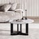 Pan Home Itami Coffee Table Marble - Black White