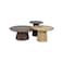 Pan Home Anglea Coffee Table Set Of 3 Solid Wood - Brown Natural
