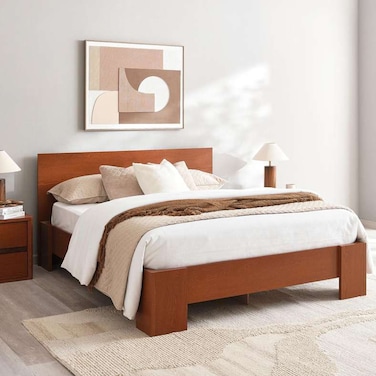 سرير بان هوم مدريد ١٦٠×٢٠٠ سم مع لوح - لون طبيعي