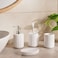 Pan Home Brisbane 4 - Piece Ceramic Bath Accessories Set - White