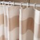 Pan Home Gradient Waffle Stripe Shower Curtain 180X180cm - Beige