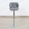 Pan Home Rokane Bar Chair Adjustable Height - Grey Silver