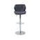 Pan Home Rokane Bar Chair Adjustable Height - Grey Silver