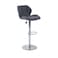 Pan Home Rokane Bar Chair Adjustable Height - Grey Silver