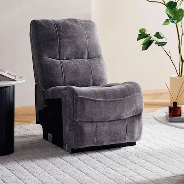 Pan Home Harmonious Armless Chair Without Recliner Modular Recliner - Grey
