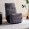 Pan Home Harmonious Armless Chair Without Recliner Modular Recliner - Grey