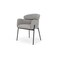 كرسي طعام بان هوم كوستيلو - رمادي أسود