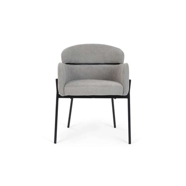 كرسي طعام بان هوم كوستيلو - رمادي أسود