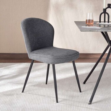 كرسي طعام بان هوم دونا - رمادي أسود