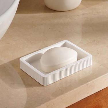 Pan Home Prime Soap Dish 13.4X9.3X2cm - White