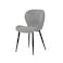 Pan Home Karrie Dining Chair - Light Grey Black