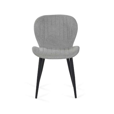 Pan Home Karrie Dining Chair - Light Grey Black