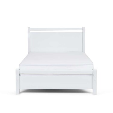 سرير مزدوج من بان هوم إنستاتيت، مقاس 140×190 سم، أبيض