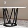 Pan Home Majestic Mirage 6 Seater Round Dining Table With Lazy Susan Marble - White