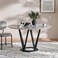 Pan Home Majestic Mirage 6 Seater Round Dining Table With Lazy Susan Marble - White