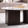 Pan Home Miyabi Coffee Table Marble - Natural &amp; Walnut