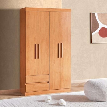 خزانة ملابس بان هوم إنستاتيت بأربعة أبواب ودرجين - بني