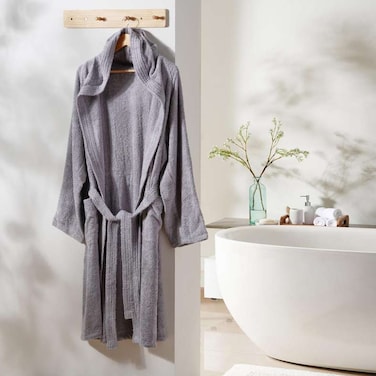 Pan Home Edsel Bathrobe Grey - M/L