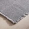 Pan Home Pearly Waffle Fringe Bathmat 50X80cm - Silver