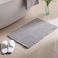 Pan Home Pearly Waffle Fringe Bathmat 50X80cm - Silver
