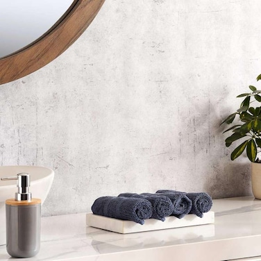 منشفة أصابع من بان هوم شيكاغو، منسوجة، 650 جرام لكل متر مربع، عبوة من 4 قطع، 30×30 سم - لون المحيط