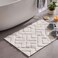 Pan Home Laurel Ecosmart Jacquard Bathmats 70X120cm - Ecru
