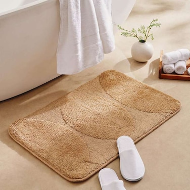 Pan Home Reagan Memory Foam Bathmat 55X85cm - Sand