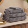 Pan Home Grandwave 700 GSM Cotton Bamboo Bath Towel 70X140cm - Charcoal