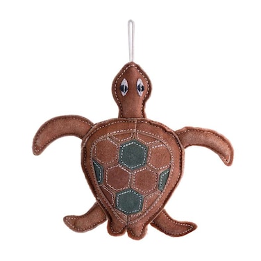 Pan Home Tortoise Leather Chew Pet Toy - Brown