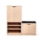 Pan Home Stens Shoe Rack 24 Pairs With Bench - Natural