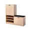 Pan Home Stens Shoe Rack 24 Pairs With Bench - Natural