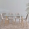 Pan Home Kenston 1+6 Dining Set - Clear Beige